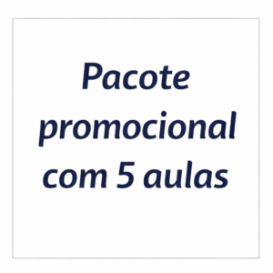 Pacote promocional com 5 aulas